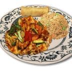 Best 湖南鸡 C18. Hunan Chicken (Dinner Combo) in Dubuque, IA